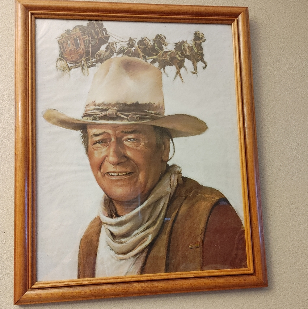John Wayne Movie Print